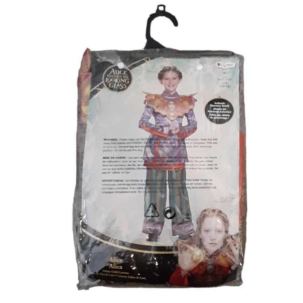 Alice Through The Looking Glass Costume Size Kids L (10-12) NWT